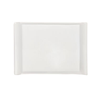 Fuente plancha de porcelana blanca Gastro Fresh 31cm