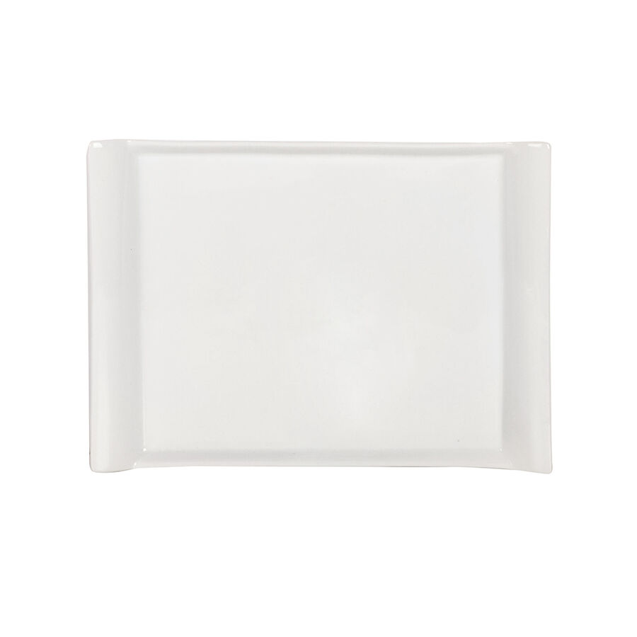 Fuente plancha de porcelana blanca Gastro Fresh 31cm