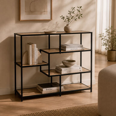 Consola de 5 estantes 100x34x90 Sira