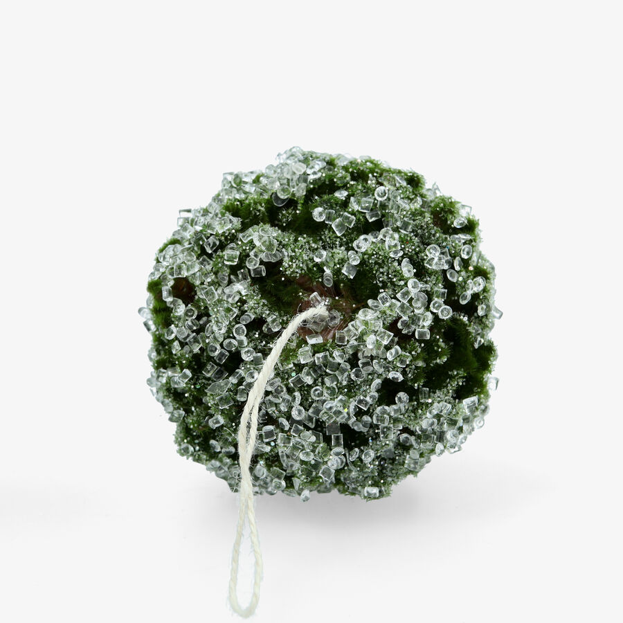 Bola de Navidad de bellota efecto musgo 10cm