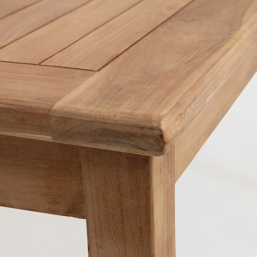 Mesa de jard&iacute;n de madera de teca Azores 140x80cm