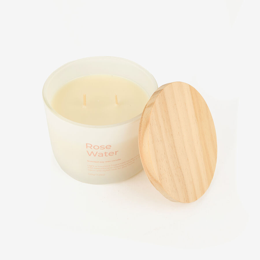 Vela arom&aacute;tica Rose Water 290g &Oslash;11x9cm