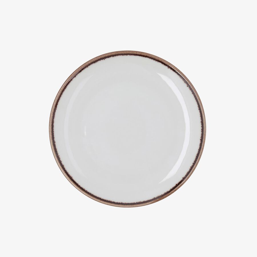 Plato de postre blanco de porcelana Pietra &Oslash;21cm