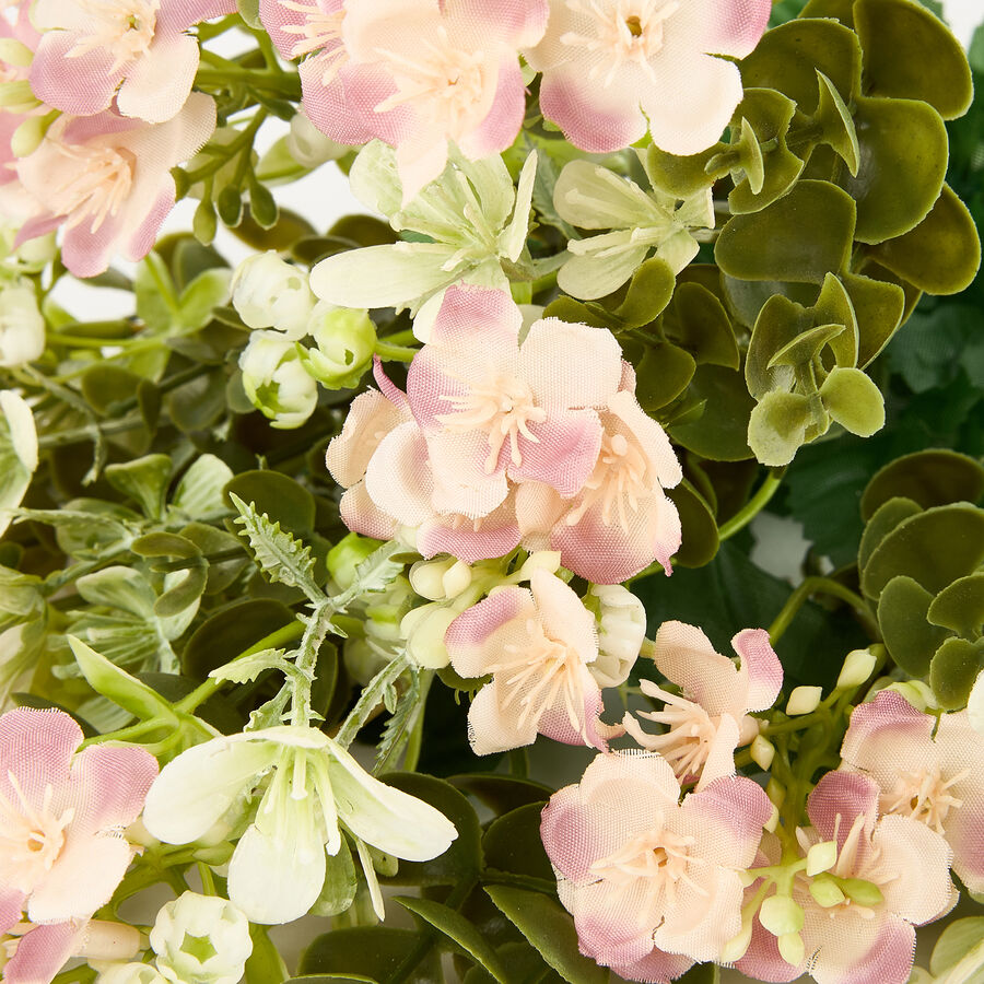 Ramo de flores pequeñas artificiales fucsia 40cm