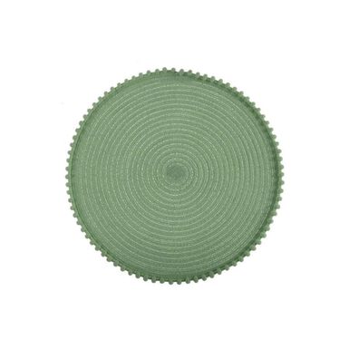 Mantel individual verde Ø38cm