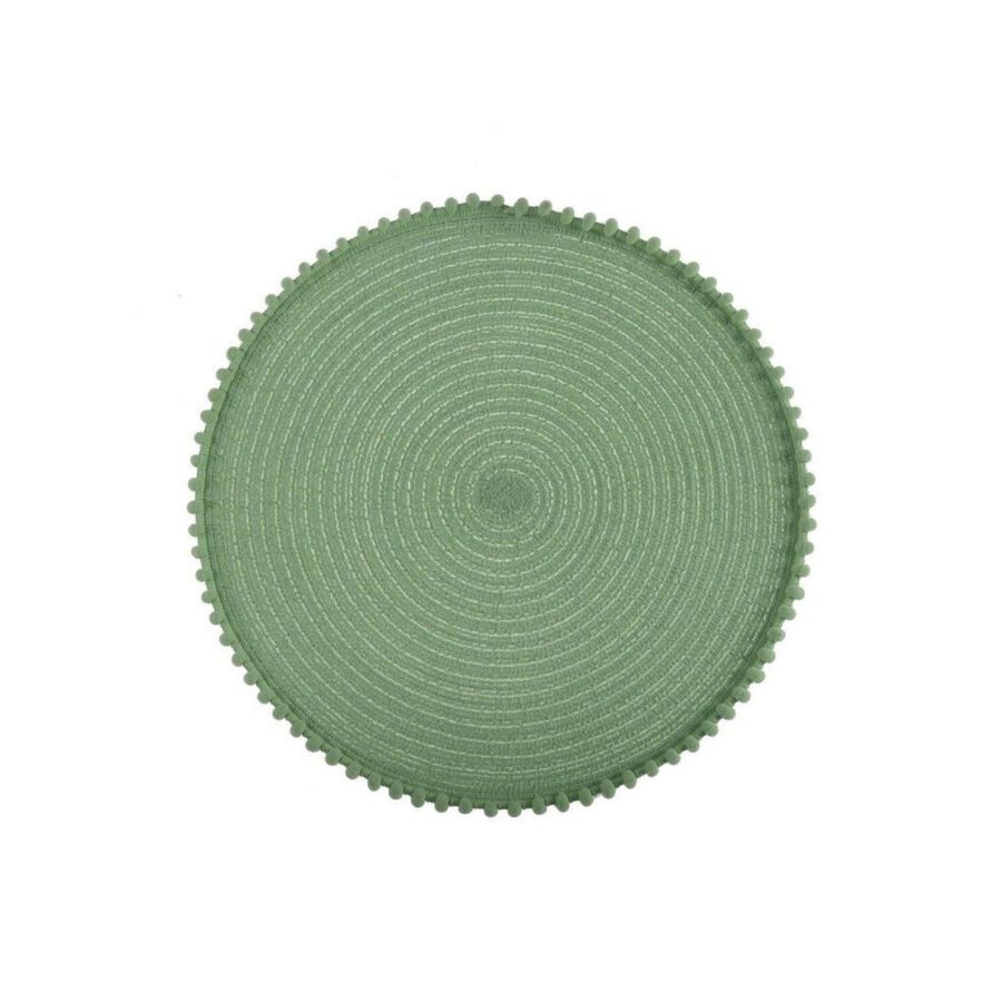 Mantel individual verde Ø38cm
