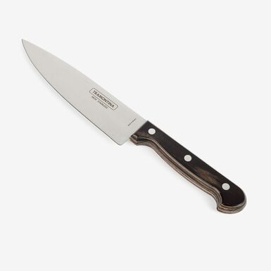 Cuchillo de cocina con mango madera 28cm