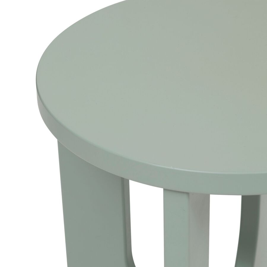 Mesa auxiliar de madera DM verde Camelia &Oslash;40x51cm