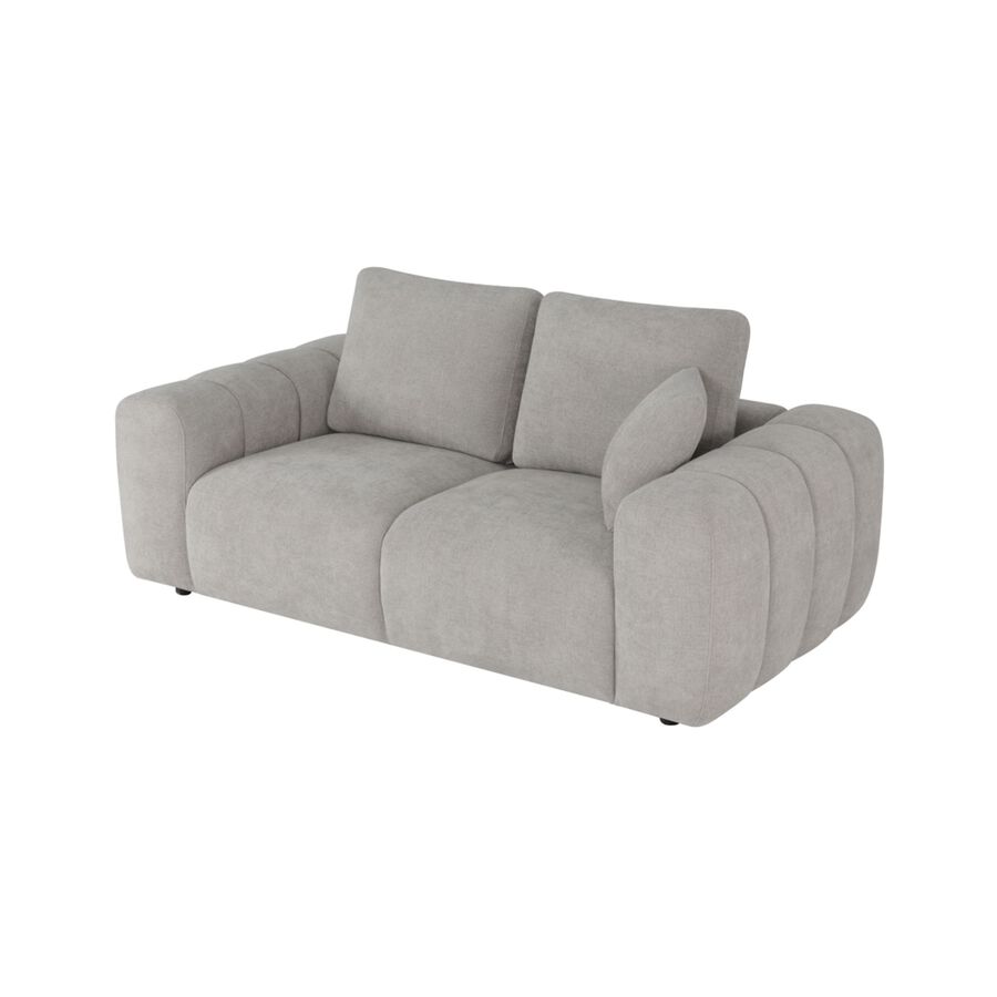 Sofá de 2 plazas de chenilla beige Hank 196x100x87 Clau&Chloe