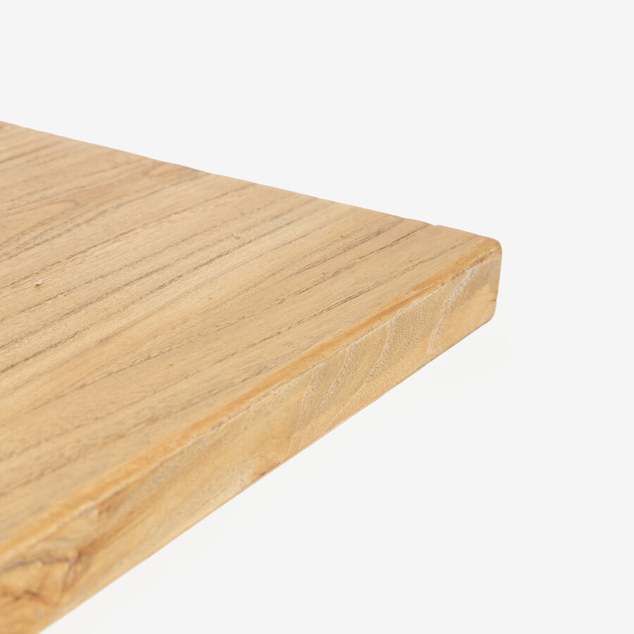 Mesa de comedor de madera de olmo reciclada Mop 180x90x76cm