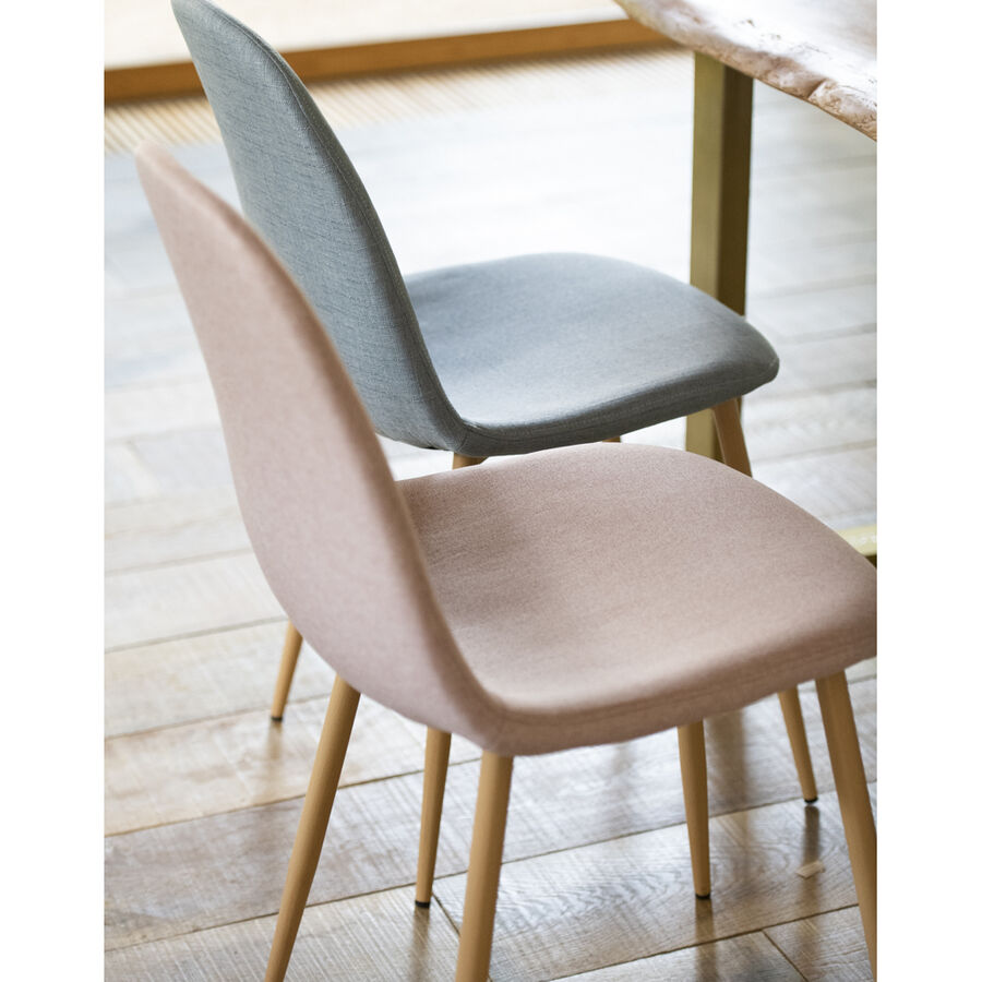 Silla de comedor rosa Concept 45x55x86cm