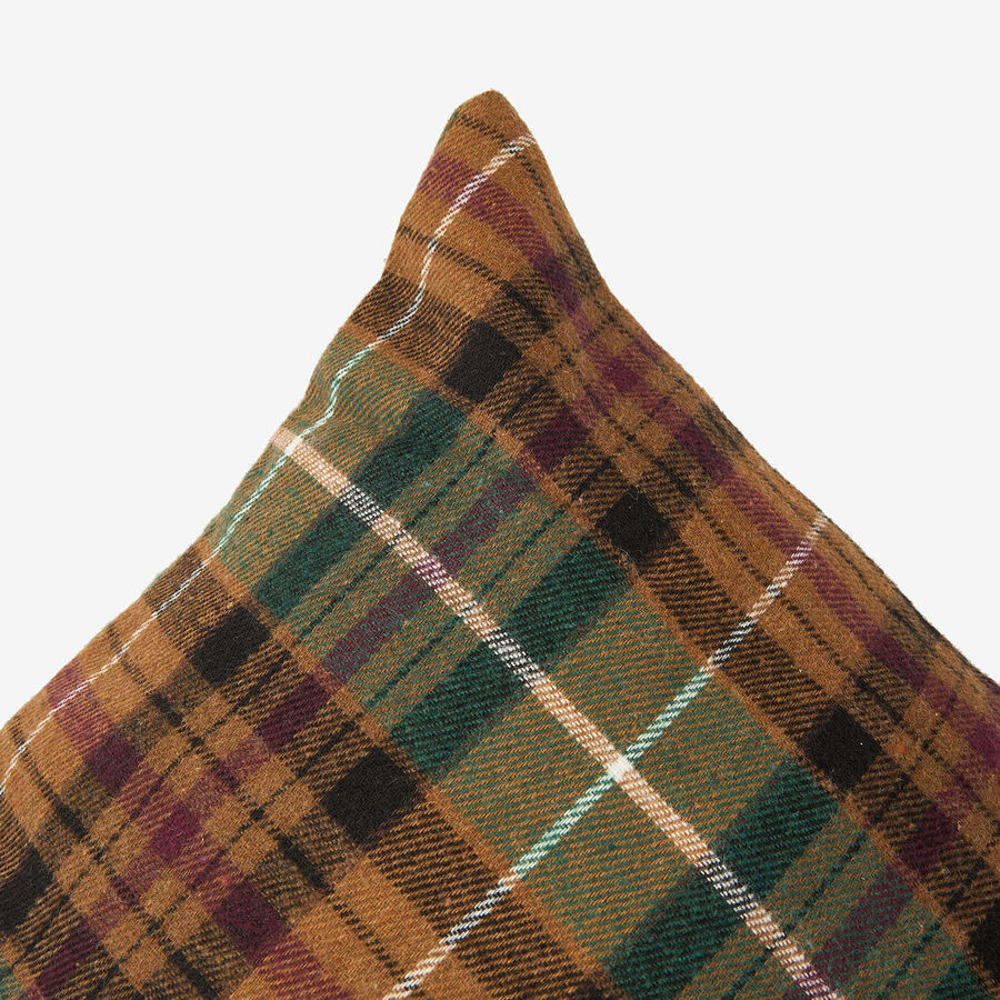 Funda de coj&iacute;n de algod&oacute;n cuadros escoc&eacute;s 45x45cm