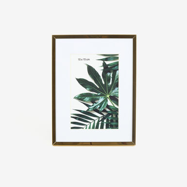 Marco de fotos de metal dorado 10x15cm