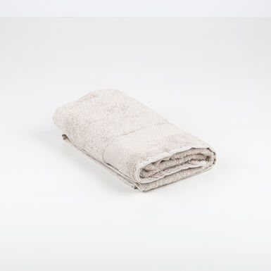 Toalla de lavabo de algodón beige Vic 50x100cm - 500 gr/m²