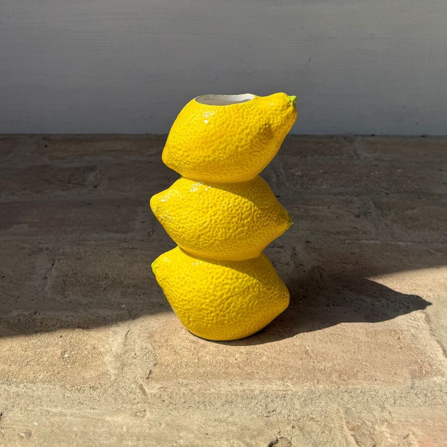 Jarr&oacute;n amarillo Lim&oacute;n &Oslash;13x20cm