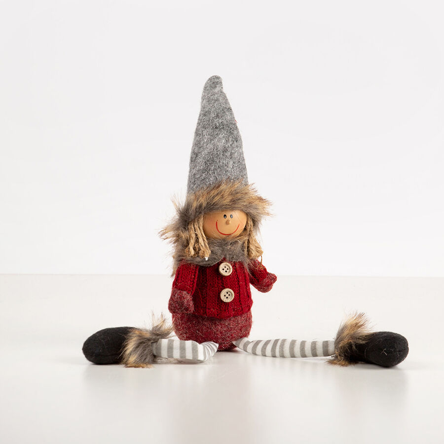 Figura decorativa Muñeco con gorro 42cm