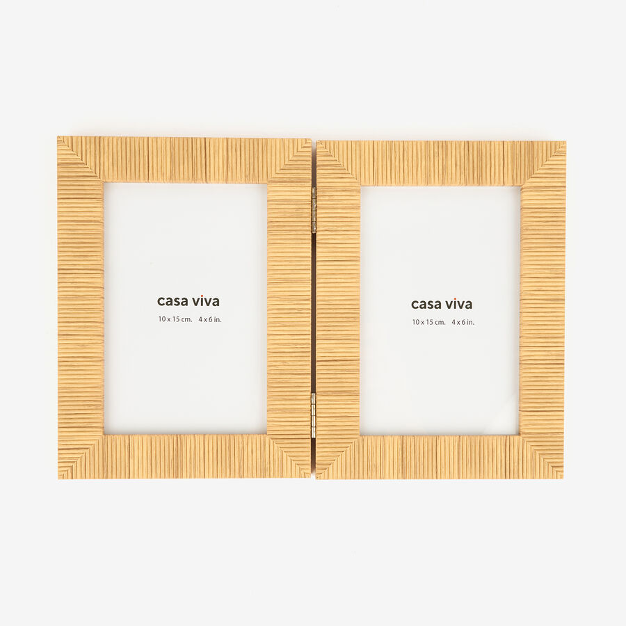 Marco de 2 fotos de cuerda Baloda 10x15cm