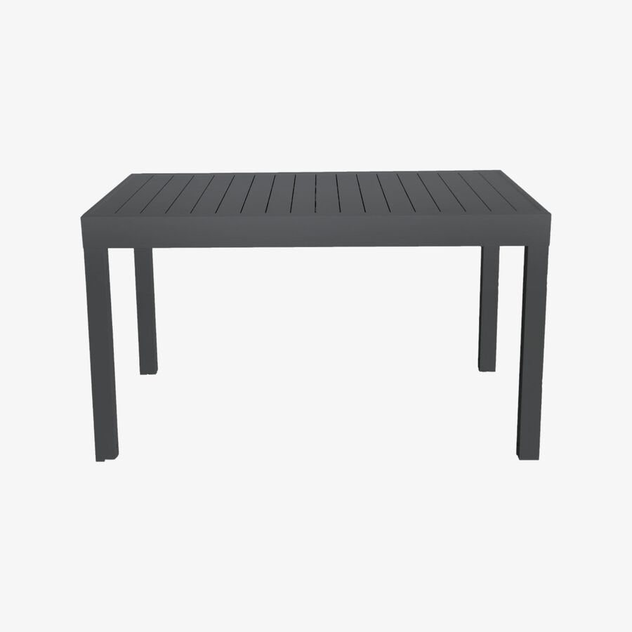 Mesa de jard&iacute;n extensible de aluminio gris Nijar 135/270x90x76cm