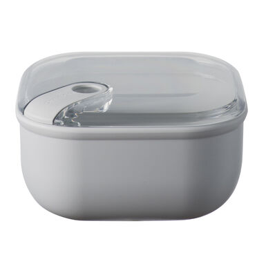 T&aacute;per herm&eacute;tico de PP gris Pull Box 1L