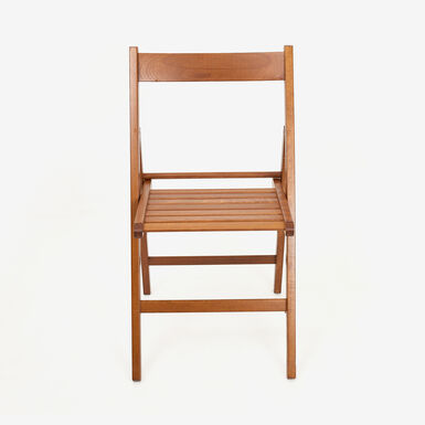 Silla plegable de madera de haya oscura Gema 43x48x79cm