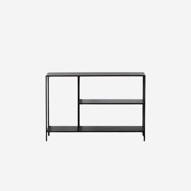 Consola de acero negro acero Calista 120,50x30x81,30cm