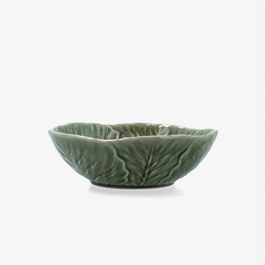 Bol de col verde de porcelana Huerta 18x6cm