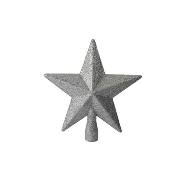 Estrella para &aacute;rbol plateada 19cm