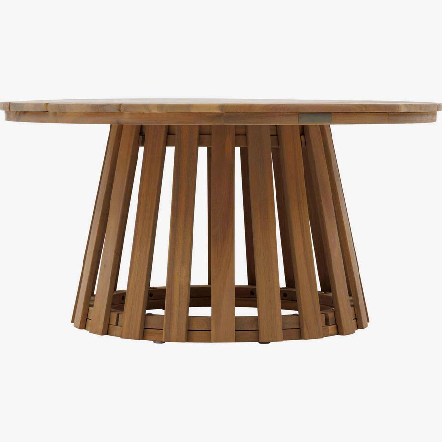 Mesa auxiliar de jard&iacute;n de madera de acacia Osnik &Oslash;80x40cm