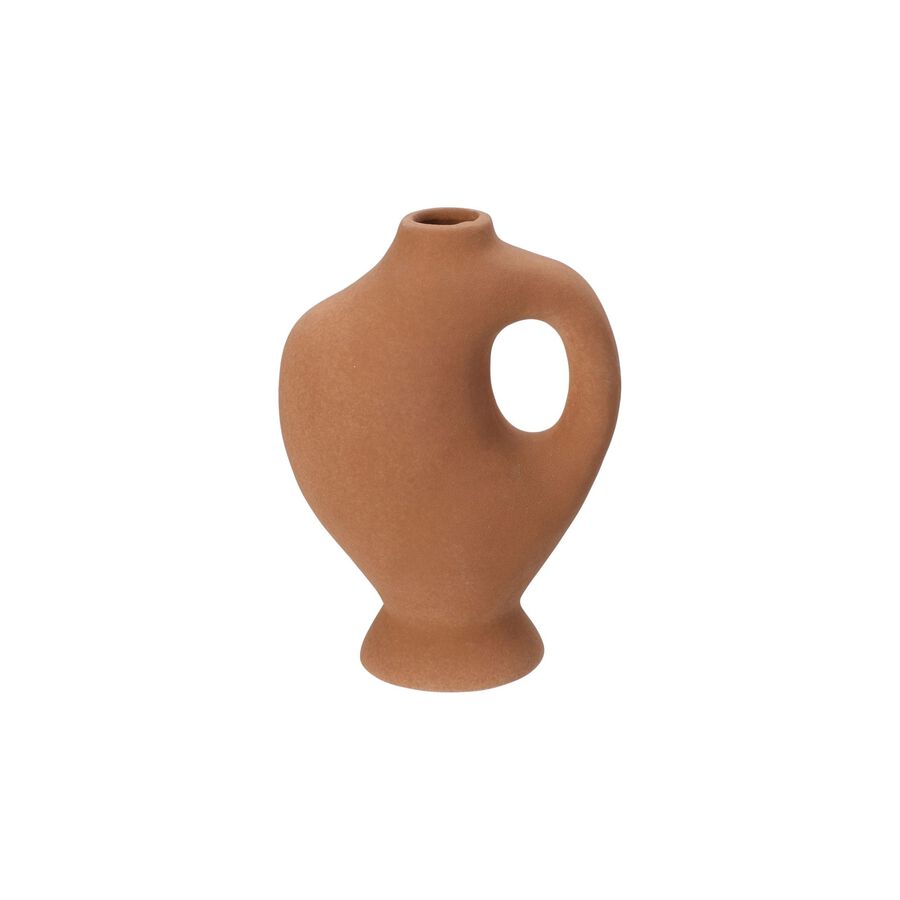 Jarrón de cerámica terracota Kaster 16x8x21cm