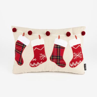 Funda de coj&iacute;n con calcetines 30x45cm