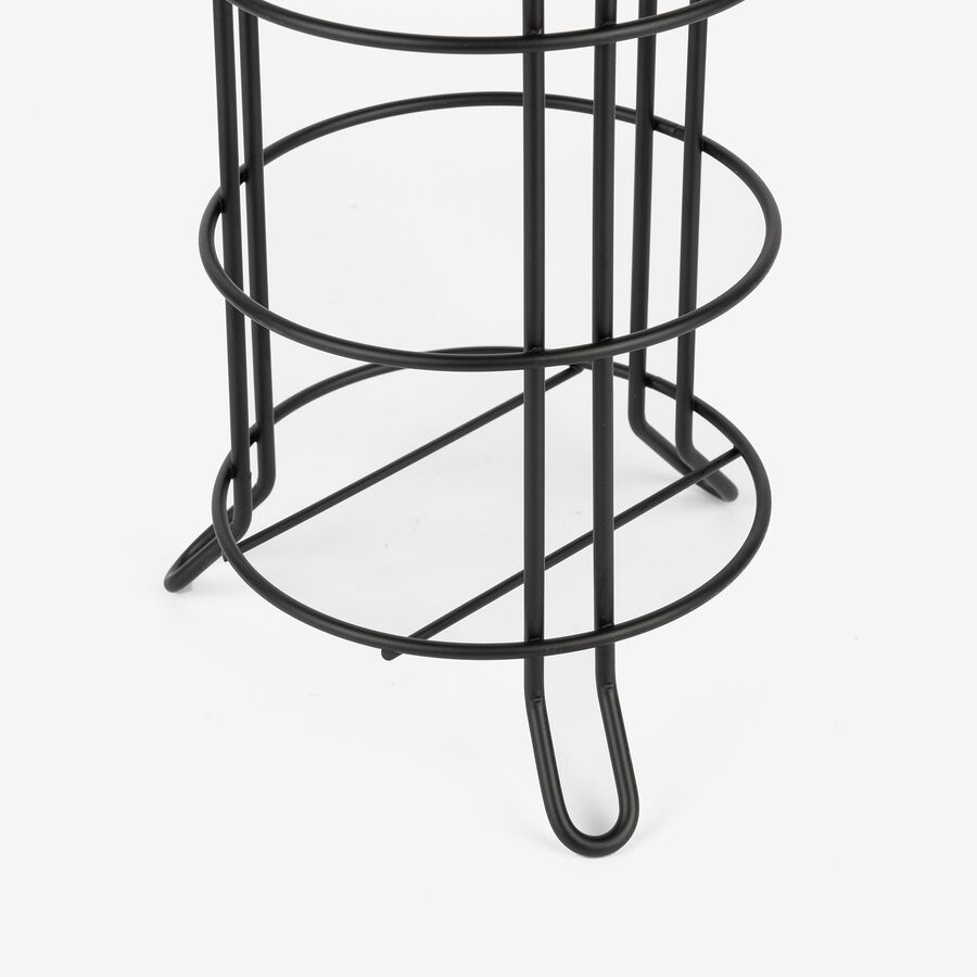 Portarrollos de metal negro