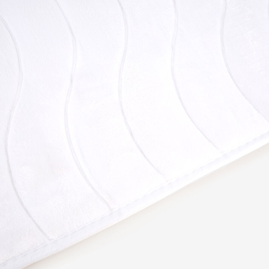 Alfombra de baño de algodón blanca 40x60cm
