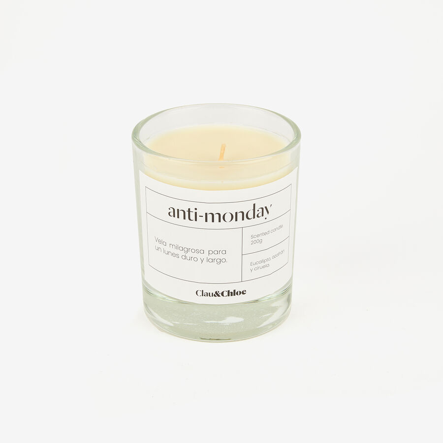 Vela aromática Anti-Monday 200g Ø9x10cm Clau&Chloe