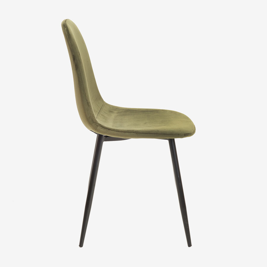 Silla de comedor velvet verde ingl&eacute;s Concept 45x45x55cm