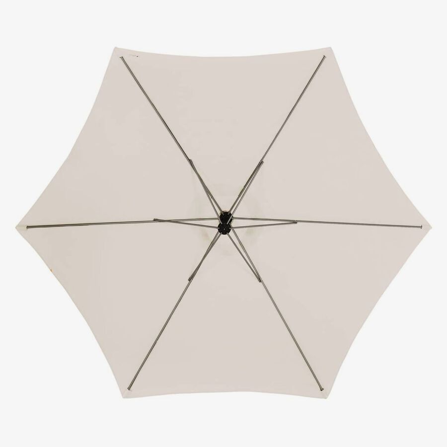 Parasol basculante de acero inoxidable beige Maui 300cm