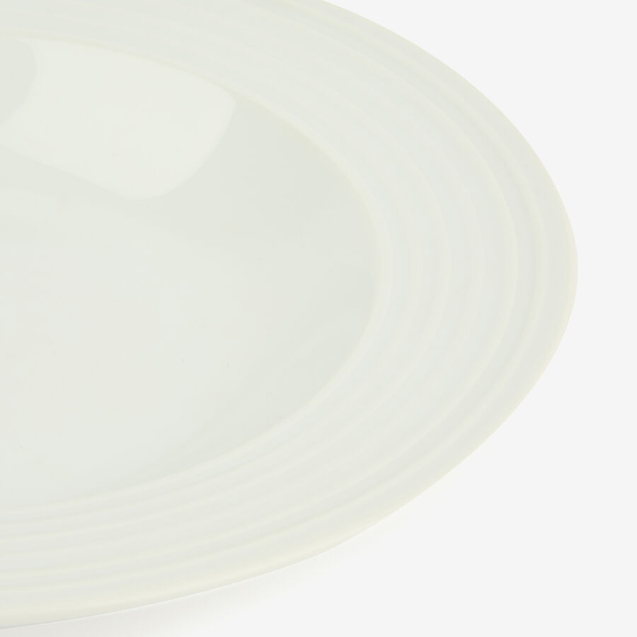 Vajilla de 18 piezas de porcelana blanca Adeja