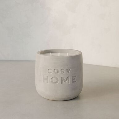 Vela LED gris Cosy Home Ø15X18cm