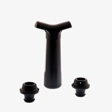 Bomba de vacio de dos tapones negra de silicona
