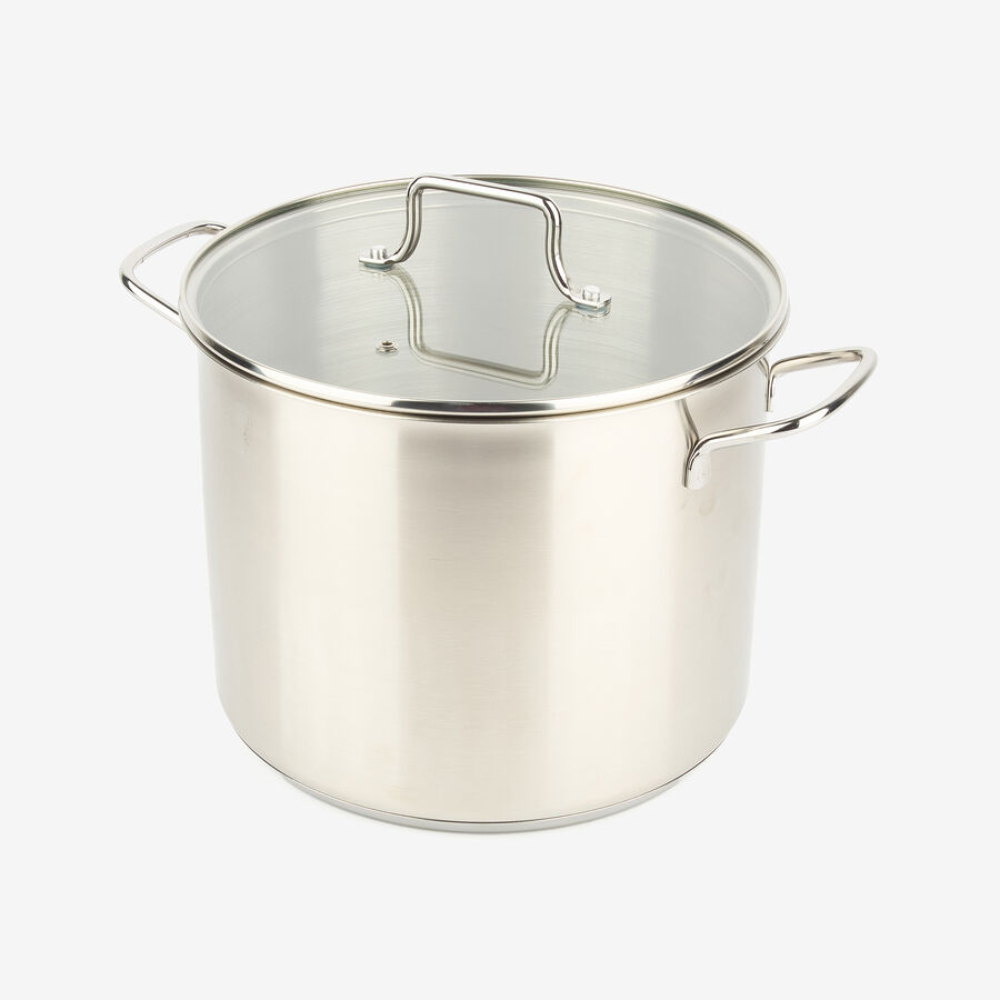 Olla de acero inoxidable con tapa Birta Ø24cm - 8L