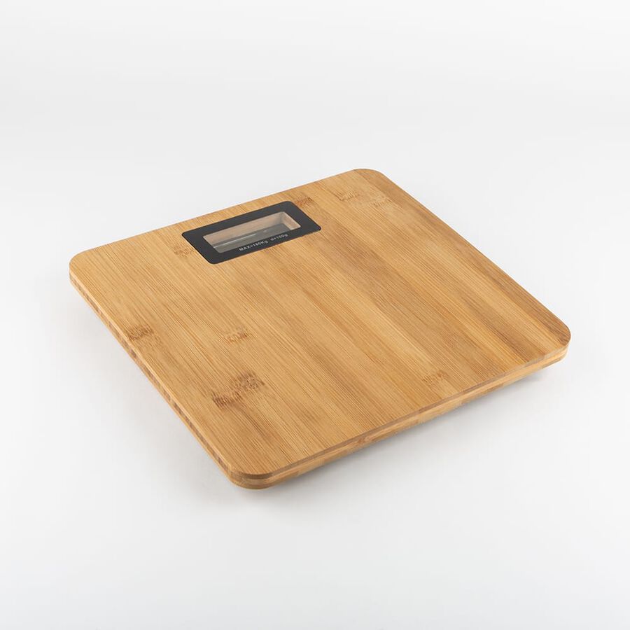 B&aacute;scula para ba&ntilde;o de bamb&uacute; 28x28x3cm