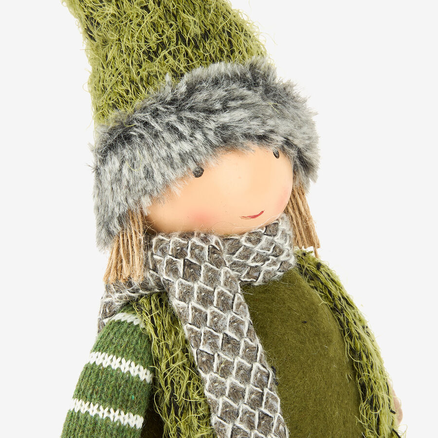 Figura decorativa Muñeco de pie verde 45cm