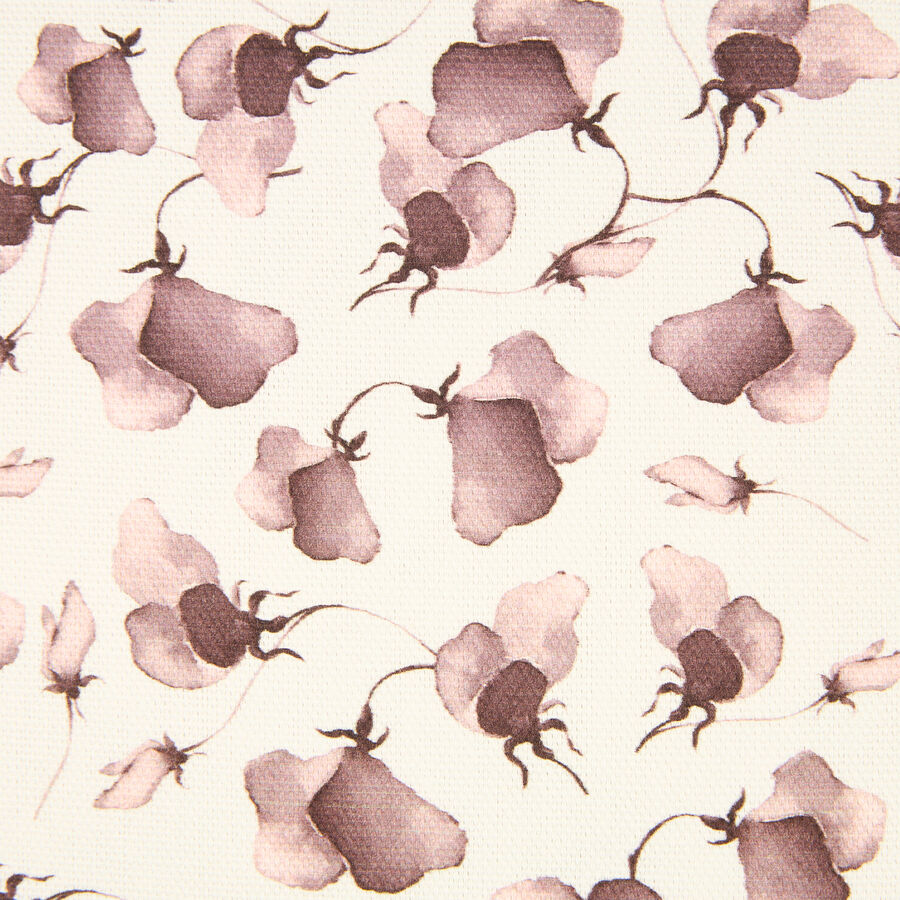 Funda de cojín de algodón rosa Amapola 45x45cm