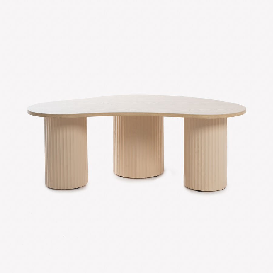 Mesa de centro de madera paulownia 100x60x38cm