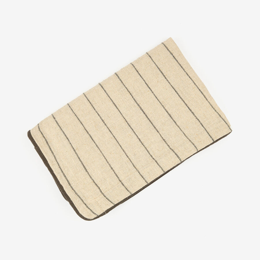 Funda de coj&iacute;n de lino rayas Gila 30x45cm