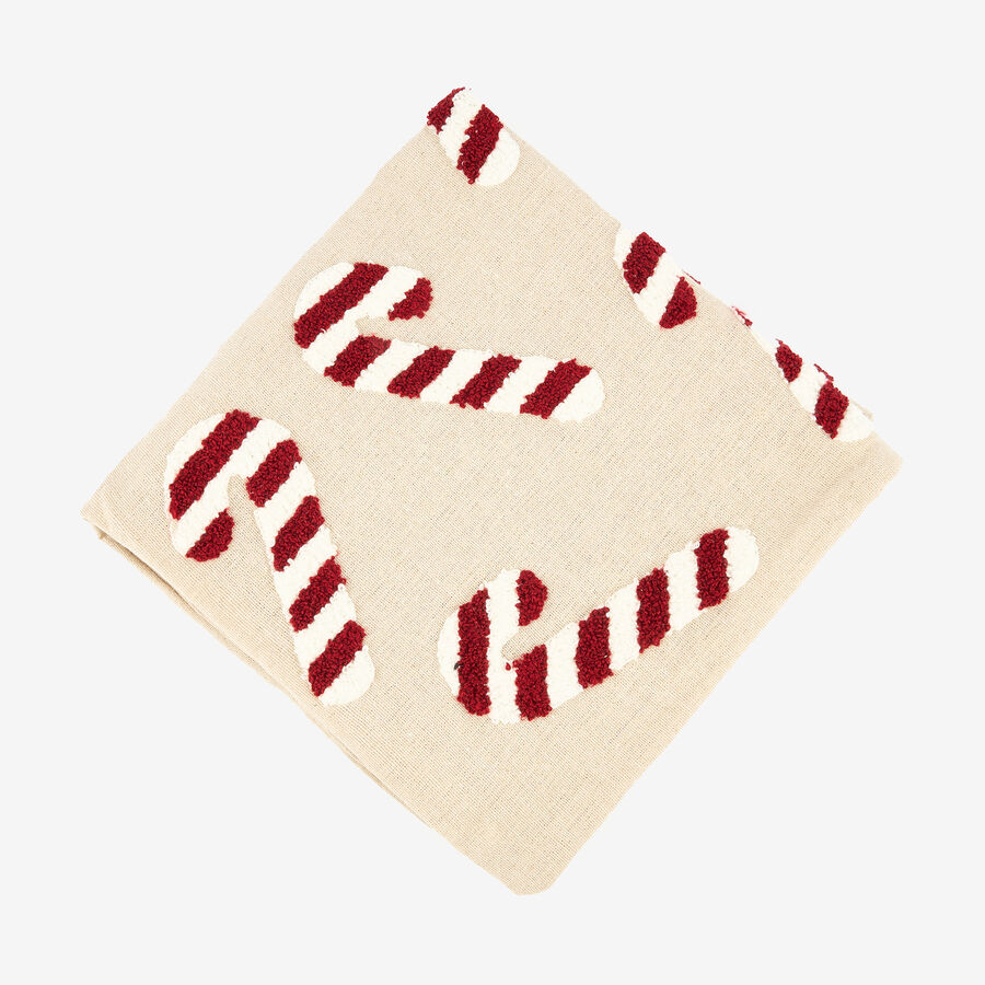 Funda de coj&iacute;n Bastones de caramelo Navidad 45x45cm