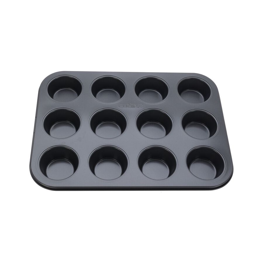 Molde para 12 muffins de acero inoxidable Bilal