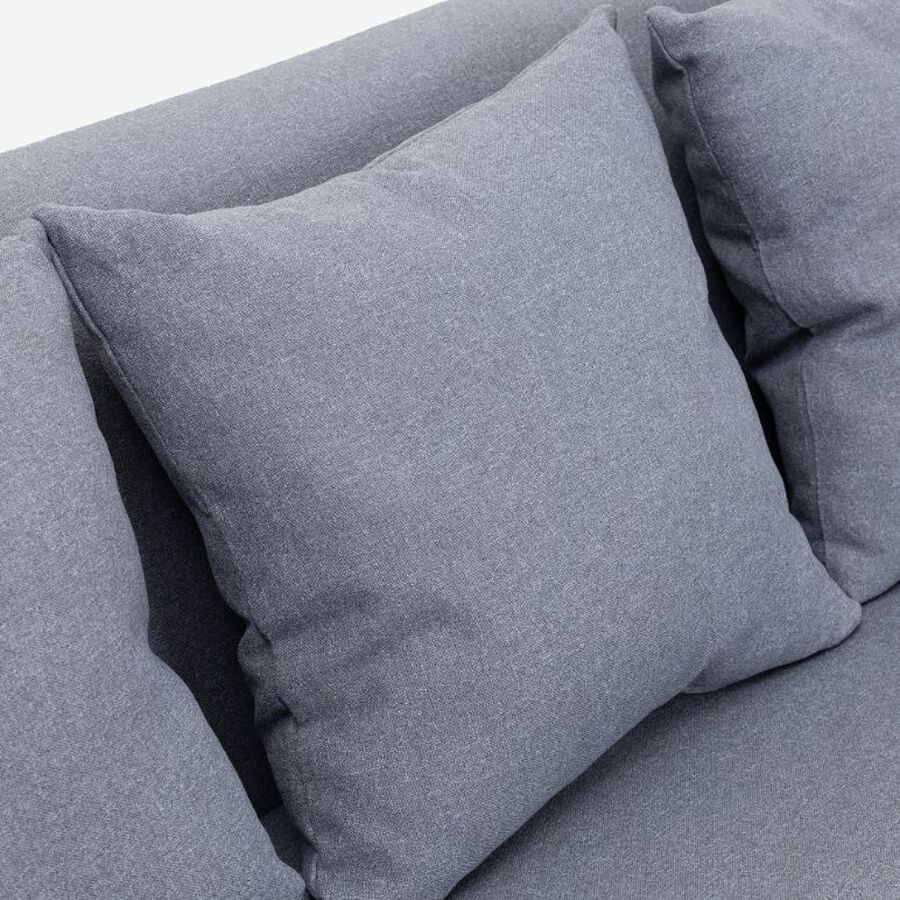 Sofá de 3 plazas gris Milka 201x81cm