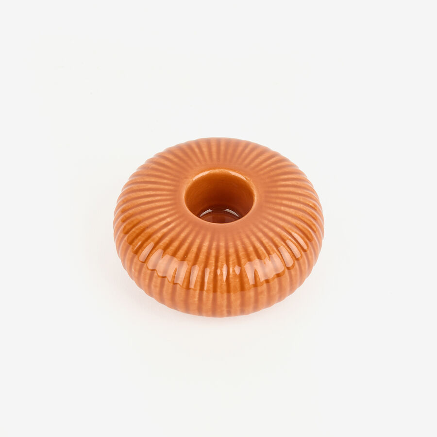 Candelabro de gres naranja Dunza Ø7x3cm