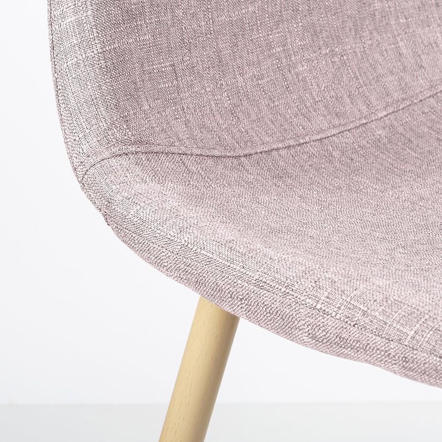 Silla de comedor rosa Concept 45x55x86cm