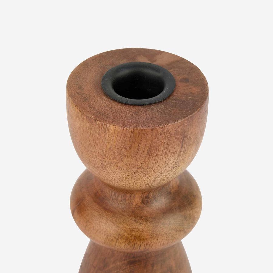Portavelas de madera 15cm en varios modelos